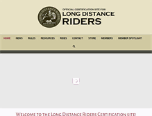 Tablet Screenshot of longdistanceriders.net